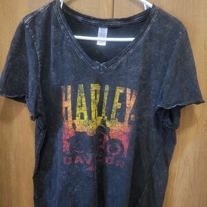 Harley Davidson Black Graphic T-Shirt